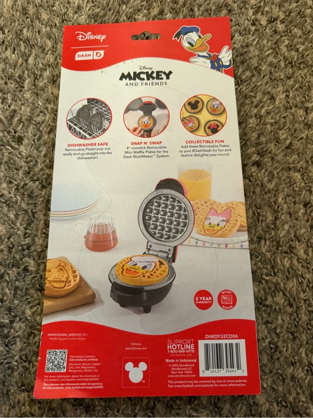 Waffle Plates Toy Packaging